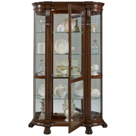 Living Room End Curio Cabinet