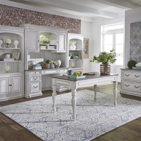 7-Drawer Desk and Hutch