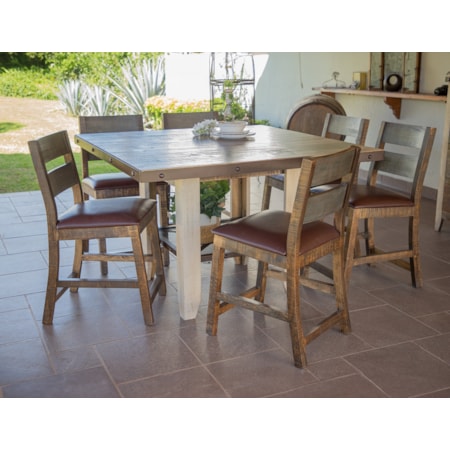 53" Counter Height Dining Table