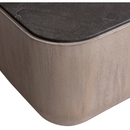 54" Sq. Cocktail Table w/Bluestone Top