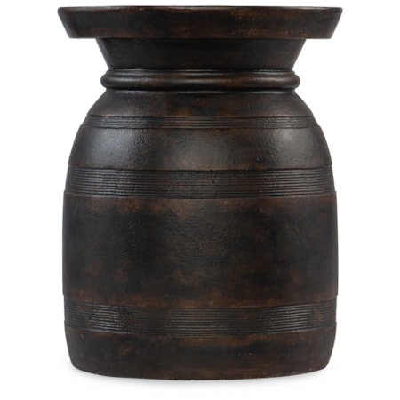Black Round-Top Urn Spot Table