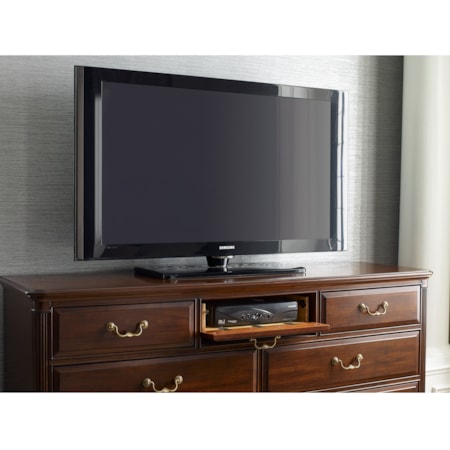 Dresser and Mirror Set