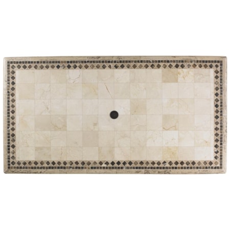 Outdoor Stone Rectangular Dining Table