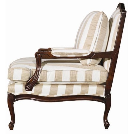 Exposed Wood Accent Chair