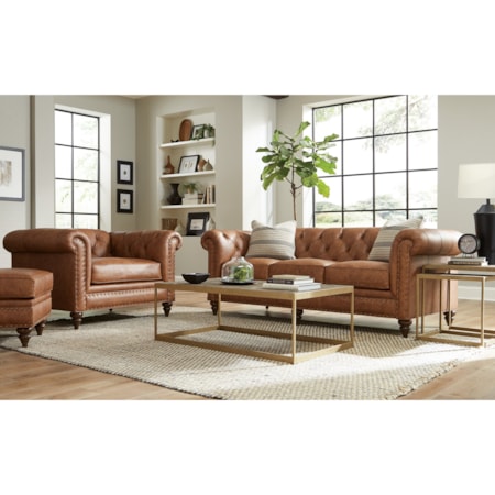 Oversized Chair &amp; Ottoman Set