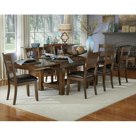9 Piece Table and Chairs Set