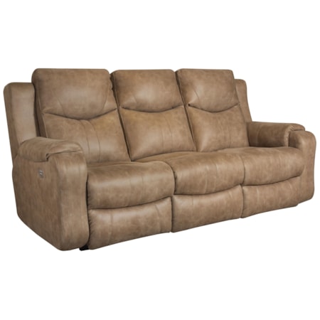 Double Reclining Sofa with Power Headrests