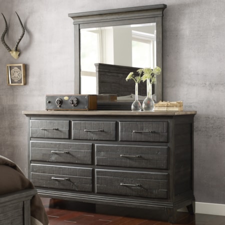 Farmstead Dresser &amp; Jessup Mirror Set