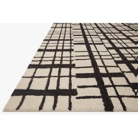 7'9X9'9 BLACK/IVORY
