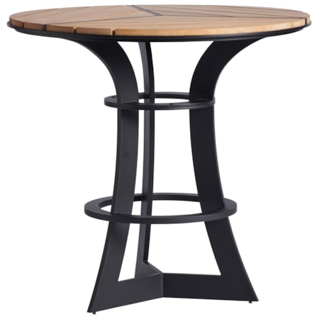 3-Piece Outdoor Bistro Set w/ Bar Stools