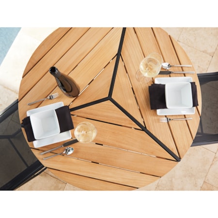 3-Piece Outdoor Bistro Set w/ Bar Stools