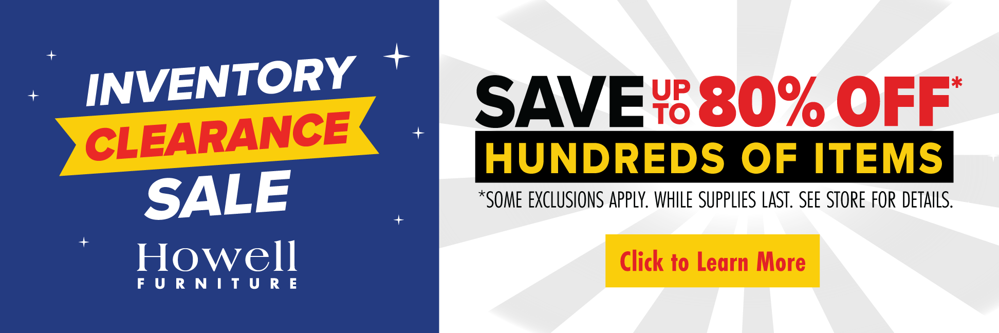 Inventory Clearance going on now!