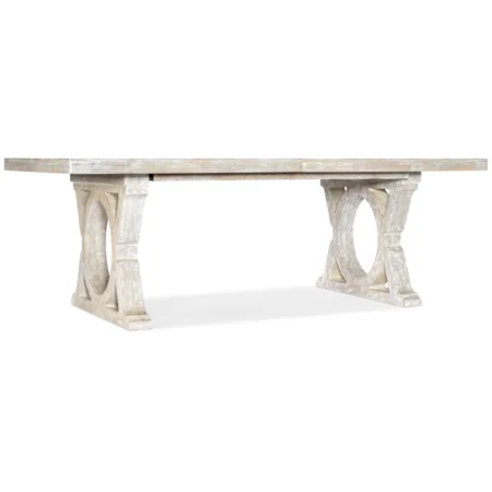 Casual Rectangular Dining Table with 2 Leaves
